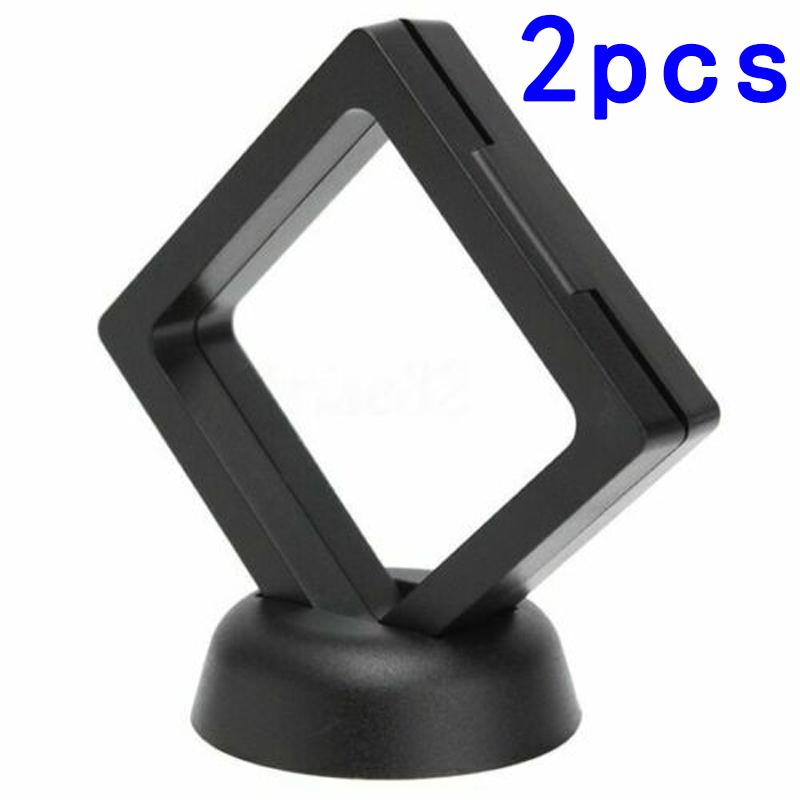 Coin Display Holder 50*50 Mm 2pcs Exhibiting Medals Coins Stamps Medals Jewelry