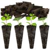 50Pcs Hydroponics Seed Starter Grow Sponges Seedling Starter Plugs Kit with Plant Labels Tweezer Replacement Root Garden Plantin