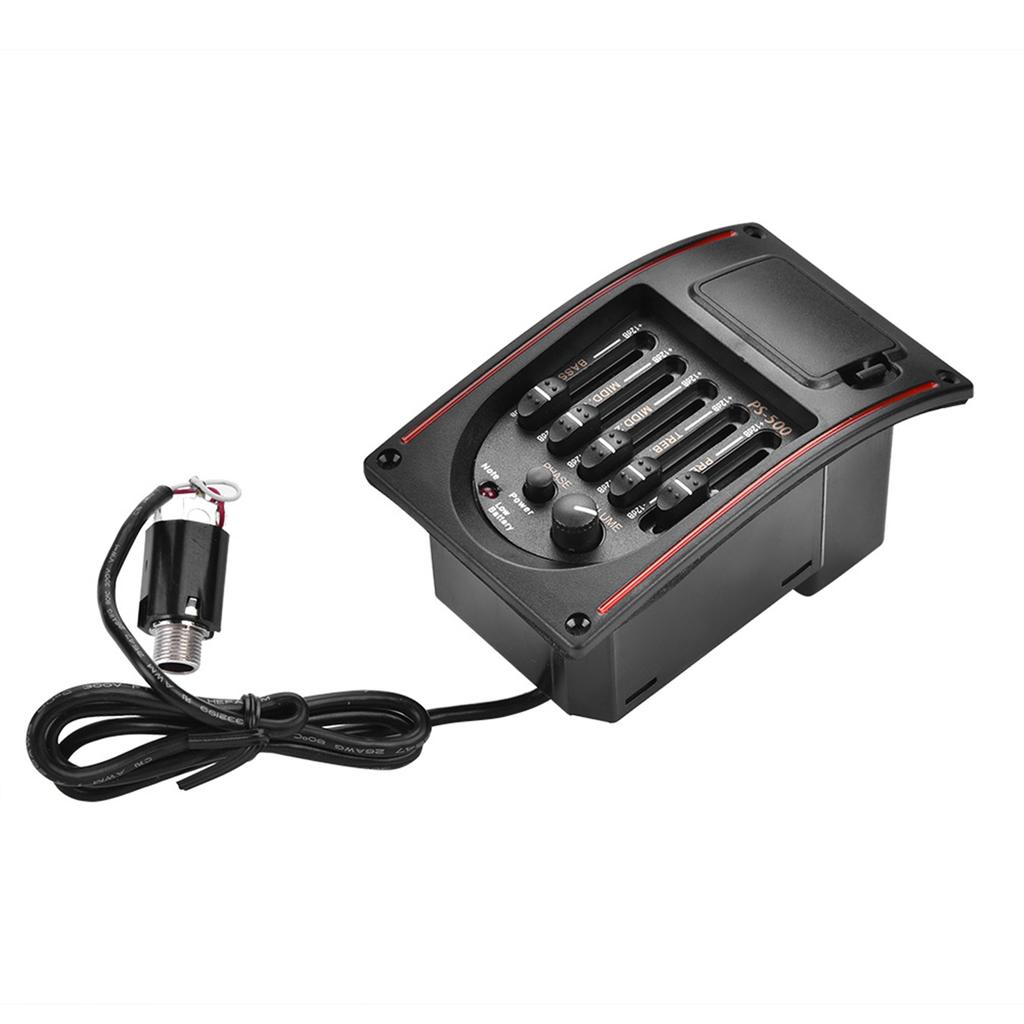 EQ PS 500 5Band Equalizer Digital Tuner Pickup for Acoustic Guitar