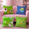 D-Duolingo Owl D-Duo Cushion Cover Plush Fabric Soft Double-Sided Printed Sofa Warm Winter Home Gift Pillow Cover