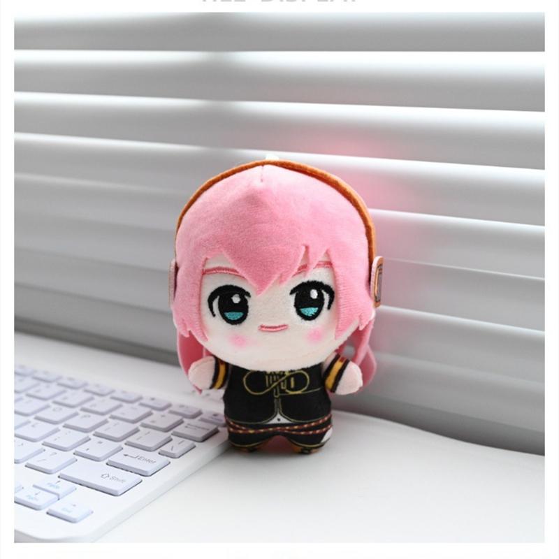 Hatsune Miku Chokkorisan Plush Keychain Series Anime Bag Accessory For Fans Rin Len Luka Meiko Kaito