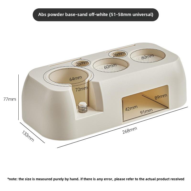 

51-58 мм Универсальная подставка для кофе Темперная станция Подставка для хранения кофейного портафильтра Держатель диспенсера Нескользящая основа для темперирования кофе белый