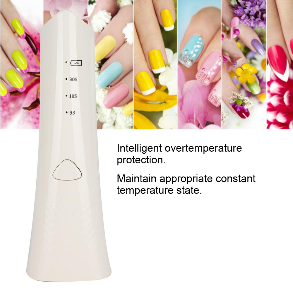 3W Portable Rechargeable Nail Lamp USB LED Gel Nail Polish Dryer Nail Art MachineUSB