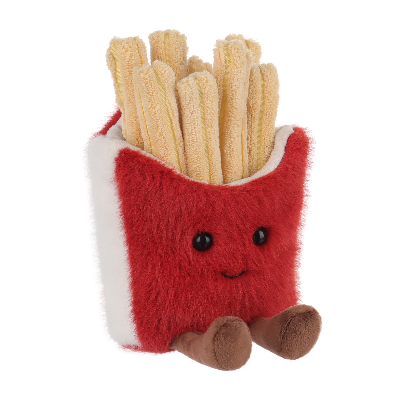 Apricot Lamb Fresh French Fries Plush Toy, Soft and Cute, Fluffy Fresh French Fries for Boys and Girls, 17cm