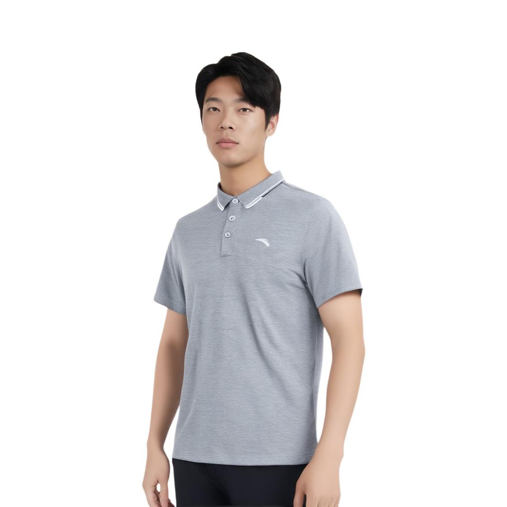 Anta Variety Training Collection Polo Shirt Men's Gray Heather Gray 152427123-2