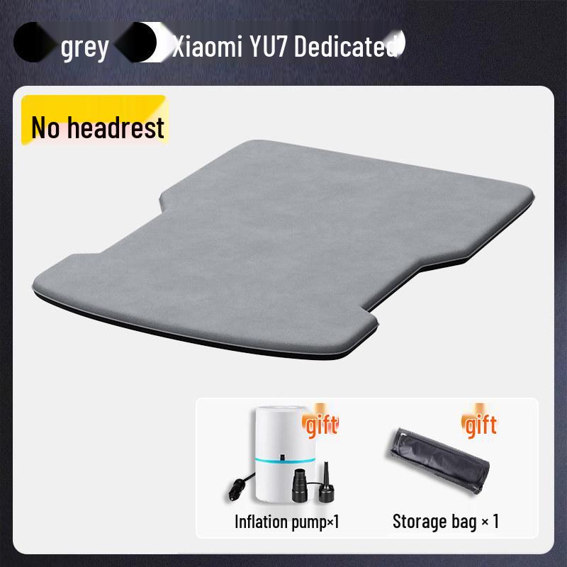 Blue Grid Rabbit Inflatable Car Mattress for Xiaomi YU7 Rear Seats