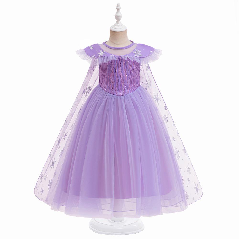 

Frozen Elsa Princess Dress for Kids - Girls Sequin Evening and Performance Gown 110 cm