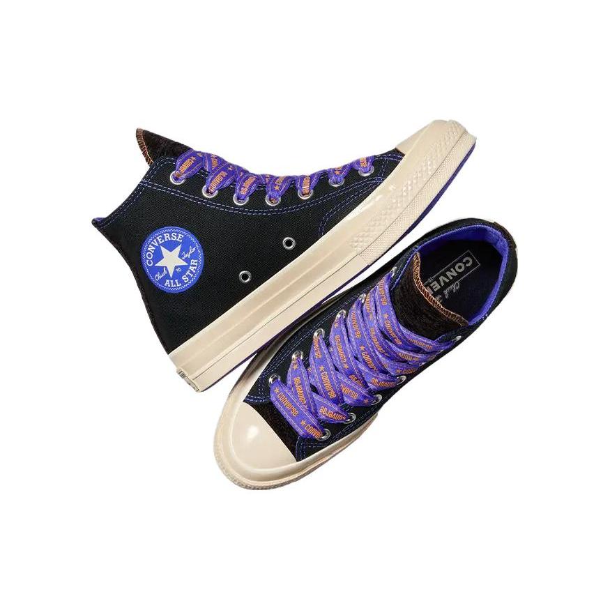 Chuck 70 Converse High 'Ribbon Laces - Black Blue Flame' A07976C