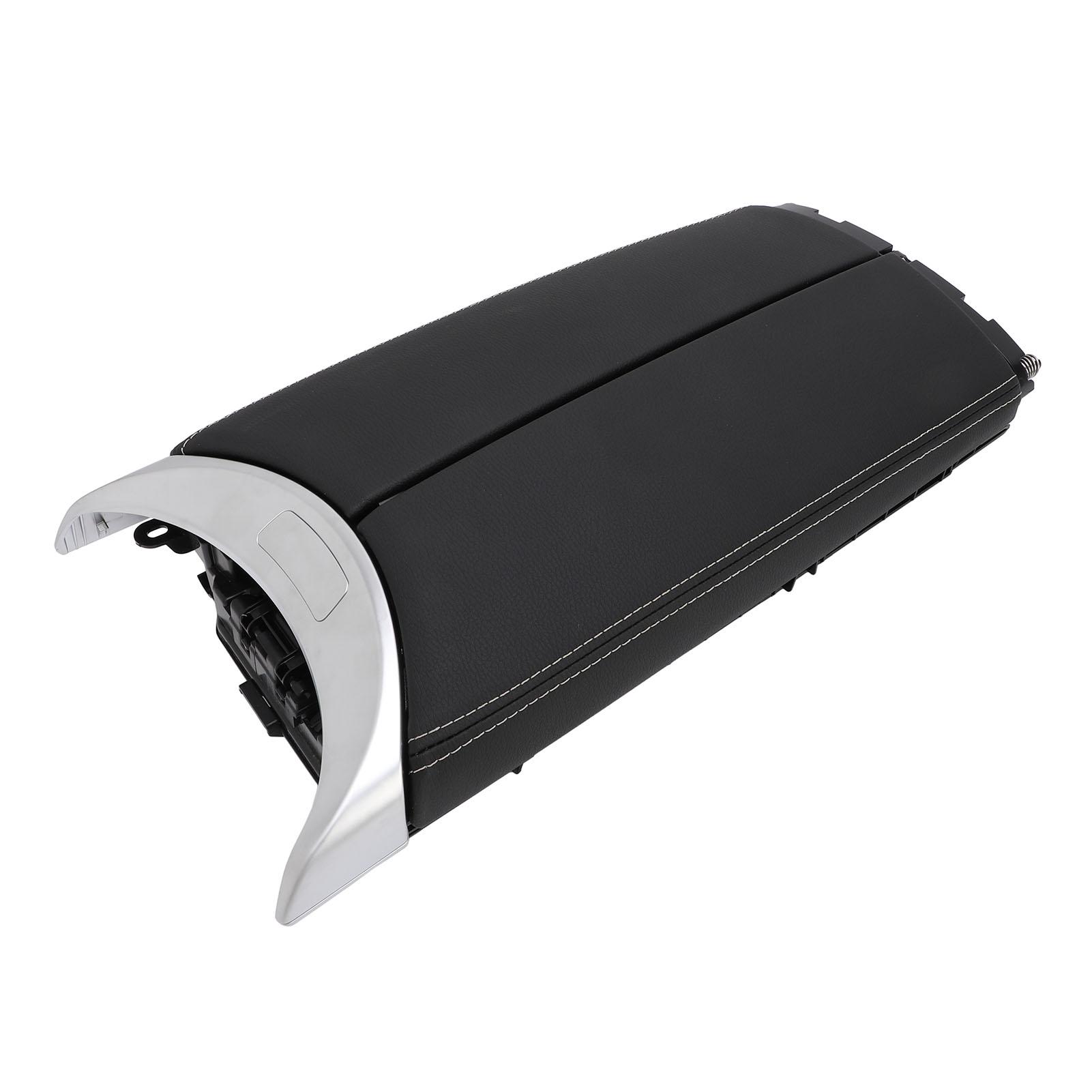 

Front Center Console Storage Lid Armrest A2056808804 PU Leather Arm Rest Replacement for Benz C300 C43 C63 GLC300