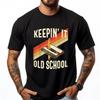 Retro 80s 90s Keeping It Old School Cassette Tape Oversized T Shirt Men Man Clothes Oversized