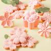 5pcs/set Sakura Cookie Mold Stamp Biscuit Cutter Cherry Blossom Flower DIY Floral Mooncake Mold Fondant Baking Tool