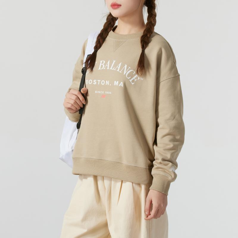 Women's Sweatshirt New Balance Sweatshirt Women's Khaki