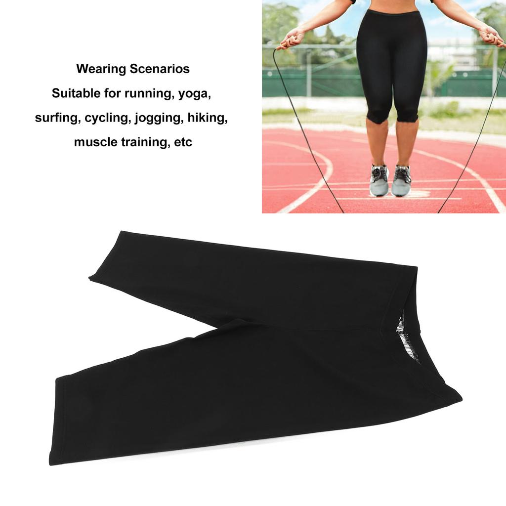 Women Sauna Shorts Breathable Stretchy Lady Slimming Compression Leggings for Workout Running Hiking 2XL/3XL