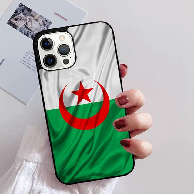 Algerian Emblem Algeria Flag Phone Case Cover For iPhone 17 Air 15 16 14 Plus 11 12 13 Pro Max Apple max iPhone 13