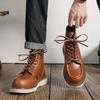 Middels arbeidssko herre høst og vinter amerikanske Martin-støvler britiske retro høytoppstøvler 8203-M