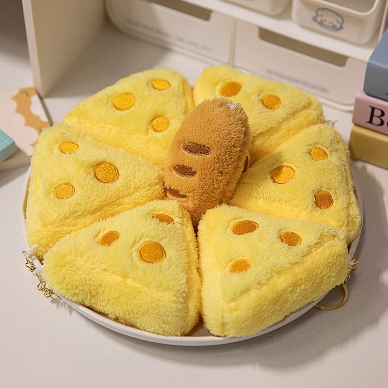 Simulated Cute Baguette Pillow Cheese Plush Toy Sleeping on Long Bed Legs Doll Sofa Cushion