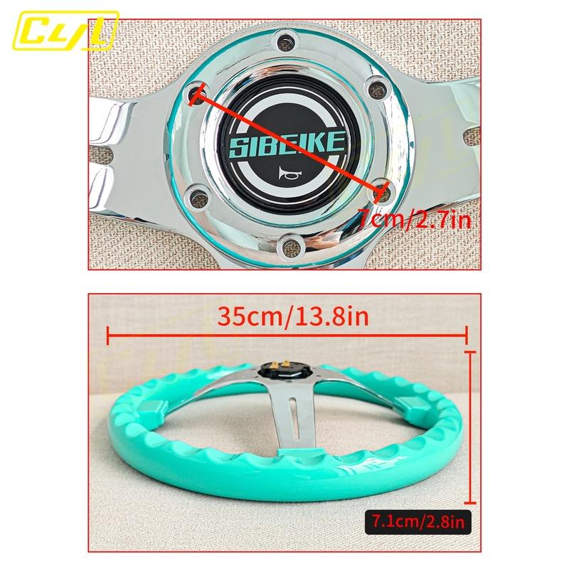 CYL Jdm Car Parts Universal ABS Steering Wheel 14inch 350mm Deep Dish Racing Drifting Steering Wheel