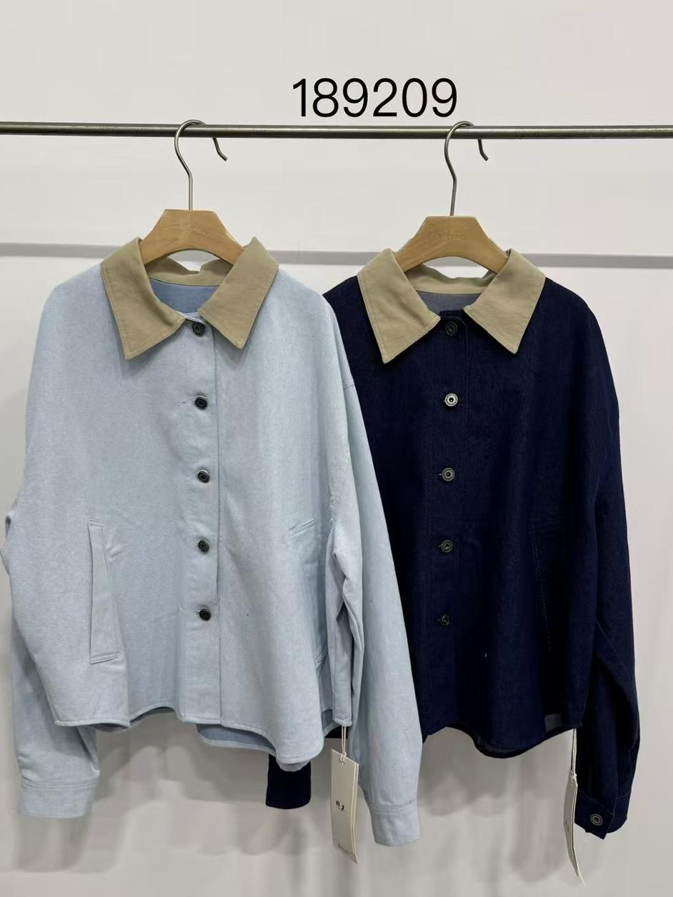 

Spring 2023 Korean Loose Fit Plus Size Casual Denim Shirt Jacket One Size