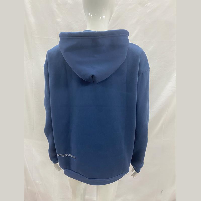 European and American Letter Hot Stamping Print Autumn and Winter Loose and Fashionable Men's and Women's Pocket Hooded Sweatshirt