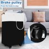 Laundry Basket with Wheels Collapsible Laundry Hamper Large Capacity Portable Rolling Laundry Basket for Home Dorm Laundry Room