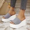 Women's Slipper New Fashion Platform Fish Mouth Wedge Sandal