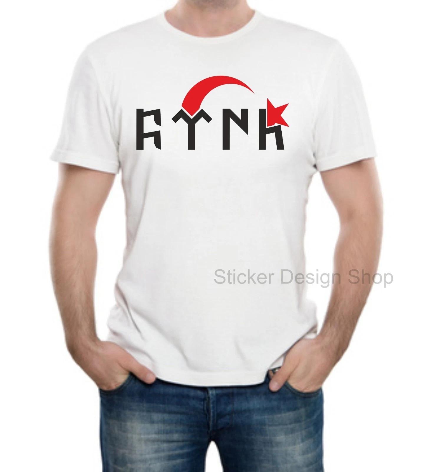 Göktürk Türk T-Shirt Print Cotton Fruit of The Loom Istanbul Türkiye Orhun XL