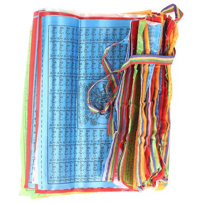 8,4M 30 folhas 5 cores bandeiras religiosas suprimentos budistas tibetanos bandeira de oração