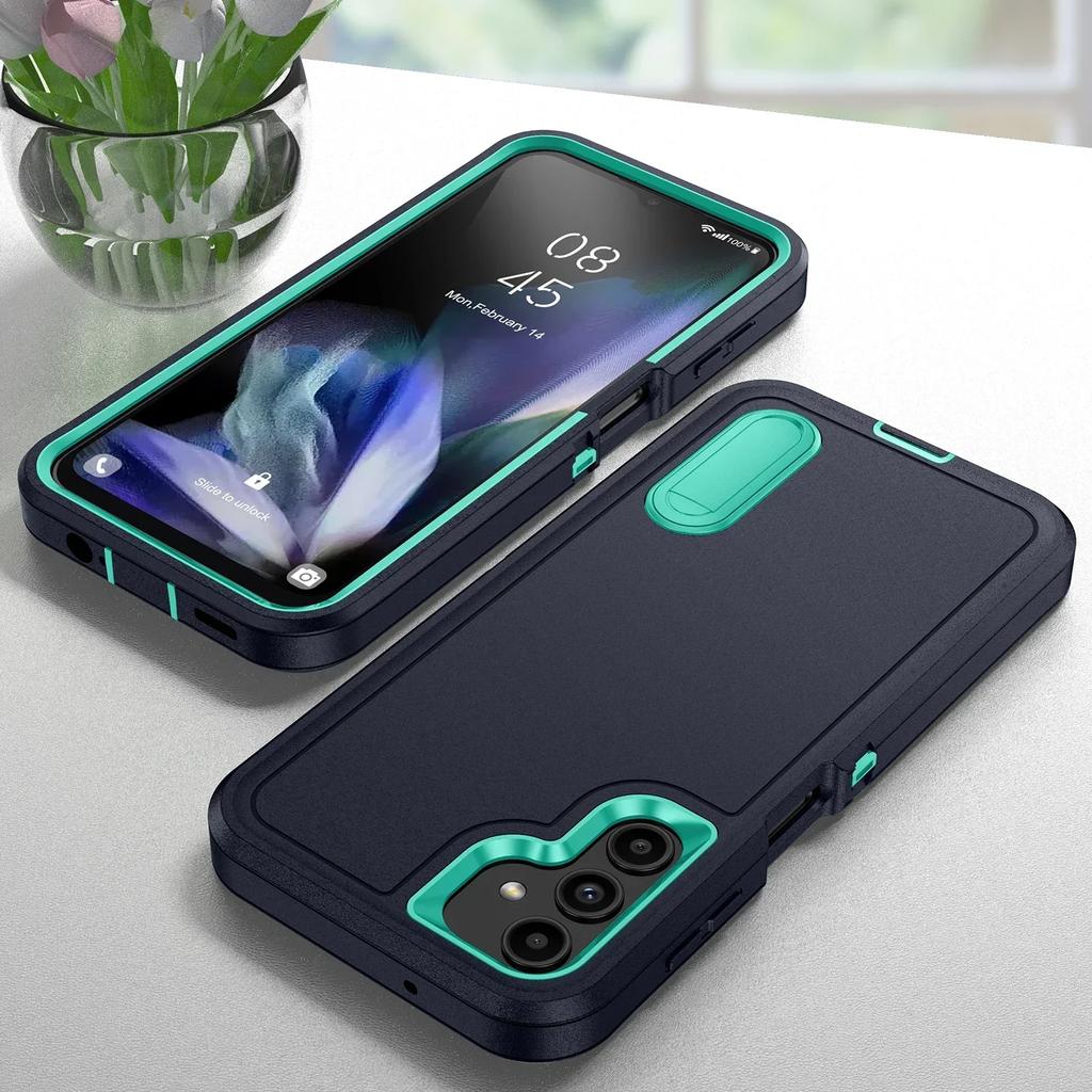 Case For Samsung Galaxy S25 S22 S23 S24 Ultra Plus S25Edge Full Body 3 in1 Heavy Duty Shockproof Protective with Kickstand Cover