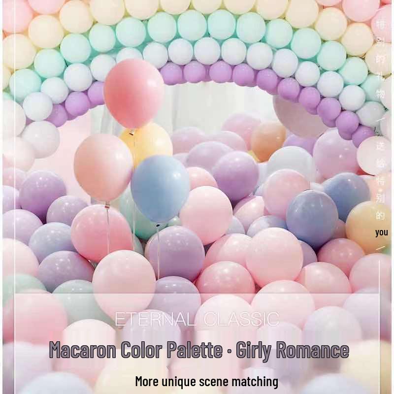 1.5g 10-Inch Thickened Latex Macaron Balloons for Bar, KTV, and Wedding Decorations