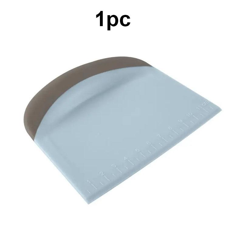 Teigschaber mit Messmarkierungen 1/2 Stück Flexibles Mehrzweck-Küchen-Gebäckschneider Werkzeug Bankabzieher für Brotteig Kuchen