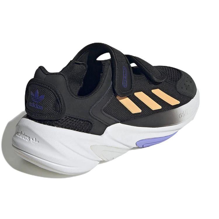Adidas Originals Ozelia Fabric Leather Retro Sports Mary Jane Durable Low-Top Lifestyle Shoes Women Sneakers Black GZ6241