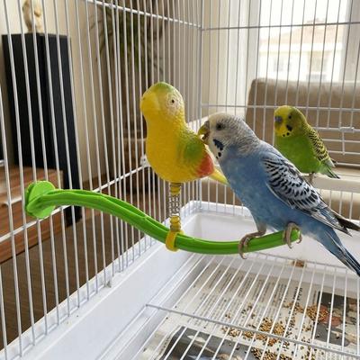 Spring Wobble Bird Perch Stand Simulation Bird Bird Chewing Stand  For Small Medium Parrots
