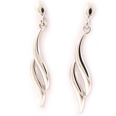 [K9318] - Silver Earrings 'Choreography'