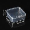 Mini Plastic Box Rectangular Transparent Packing Box Dustproof Durable Id Card Storage Compartment Box