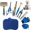Factory Direct Custom Portable 8-in-1 Multifunctional Stainless Steel Pet Grooming Tool Kit Sustainable Dog Care