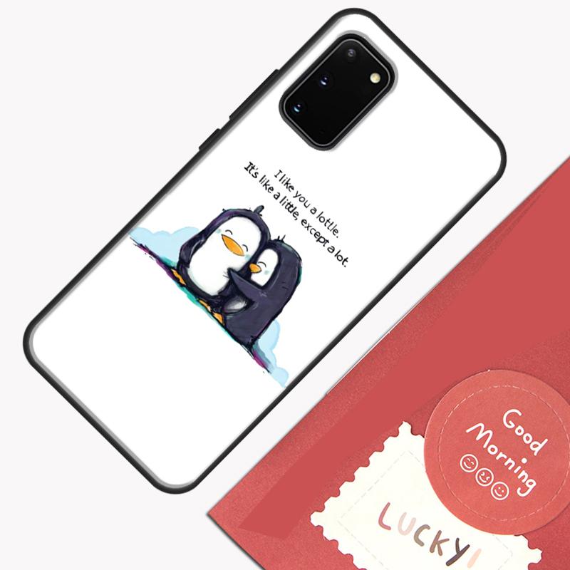 Cute Penguin Pattern Phone Case For Samsung Galaxy S26 S25 Ultra S20 S21 S22 S23 S24 S10 Plus S25 FE Cover Shell