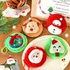 Cute Christmas Plush Coin Purse Kawaii Santa Claus Snowman Doll Coin Pouch Keychain Backpack Pendant Decoration Children Gift