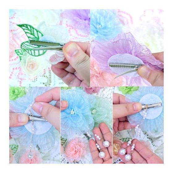 ULITU Hair Accessory for Yukata, Japanese Traditional Wear, Summer Festivals, Fireworks, Simple Flower Design, Short Hair, Hakama, Coming-of-Age