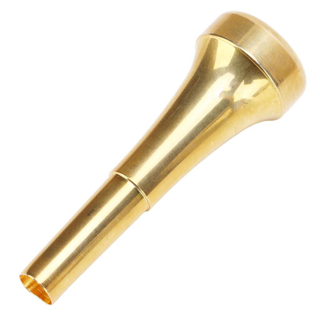 Trumpet Replacement Mouthpiece 82mm Length Clear Sound Metal Gold Trumpet Mouthpiece Wind Instrument Accessory