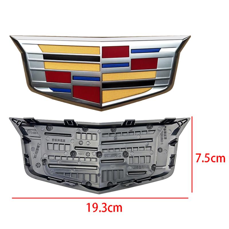 2PCS For Cadillac XT5 2016-2025 Car Front Grille Emblem Rear Trunk Badge Cover Stickers Auto Logo Exterior Accessories XT5