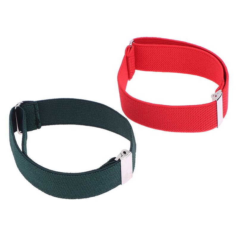 1 Par de Soportes Elásticos Ajustables para Mangas de Camisa, Banda para el Brazo, Pulsera para Manga, Antideslizante, Sujetador de Puño, Brazalete para Hombres y Mujeres