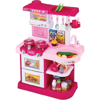 Crianças Pangpang tela sensível ao toque brincar de cozinha conjunto de casinha com água, rosa, brinquedos populares coreanos