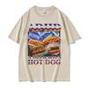 Adhd A Delicious Hot Dog Funny Food Meme Tshirt Unisex Unisex Vintage Oversized Summer T Shirt High Quality Comfort Cotton T Shirts