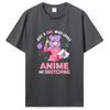 Just A Girl Who Loves Anime And Sketching T-Shirt Tops Unisex Cotton Graphic Tshirt Clothing Oversized Tees