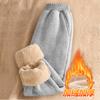 Autumn Winter New Lamb Wool Casual Long Pants Boys Fleece Lined Thickened Sweatpants Winter Trendy Versatile Girls Pants