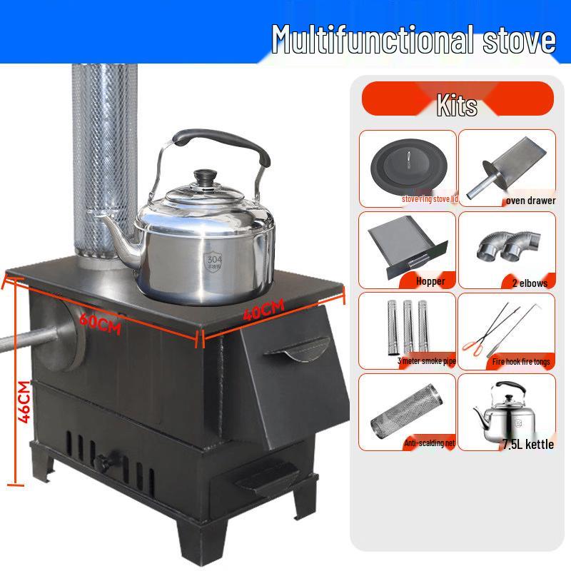 Jundingying Large Smokeless Wood Stove Kit