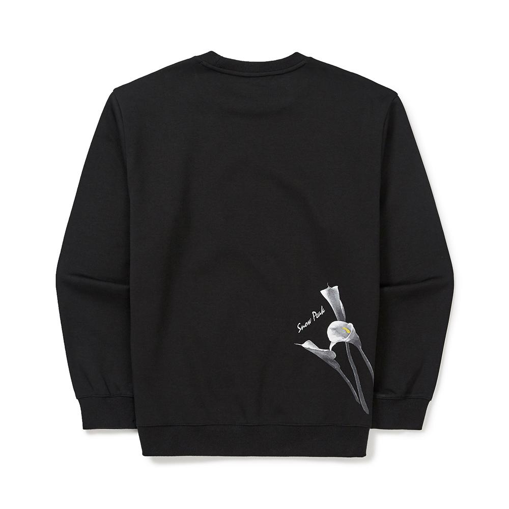 [Snowpeak] Collar Graphic Sweatshirt Black (S24FMFHT34)