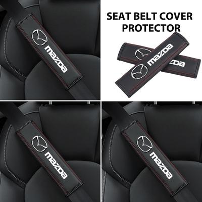 For Mazda Car Seat Belt Cover Adjustable Safety Shoulder Pad Accessories CX9 MX5 RX8 Axela Demio Atenza MS GJI GH BK MP