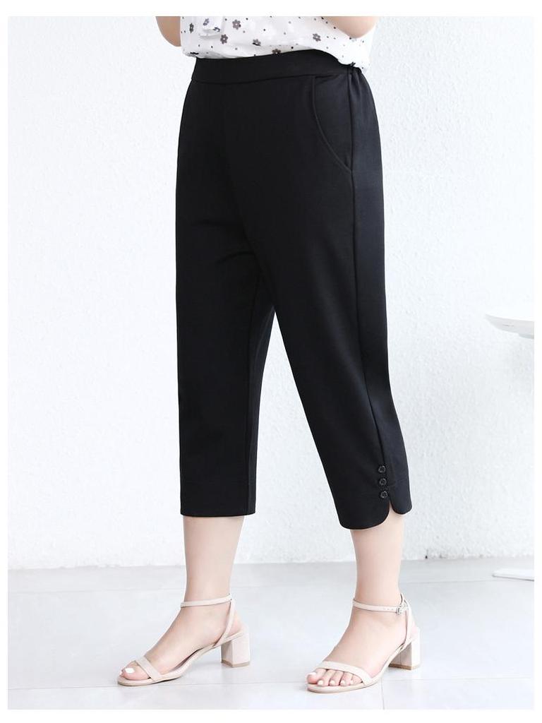 2025 Summer Women's Plus Size High Waist Loose Mom Jeans - Casual Thin Straight Leg Pants