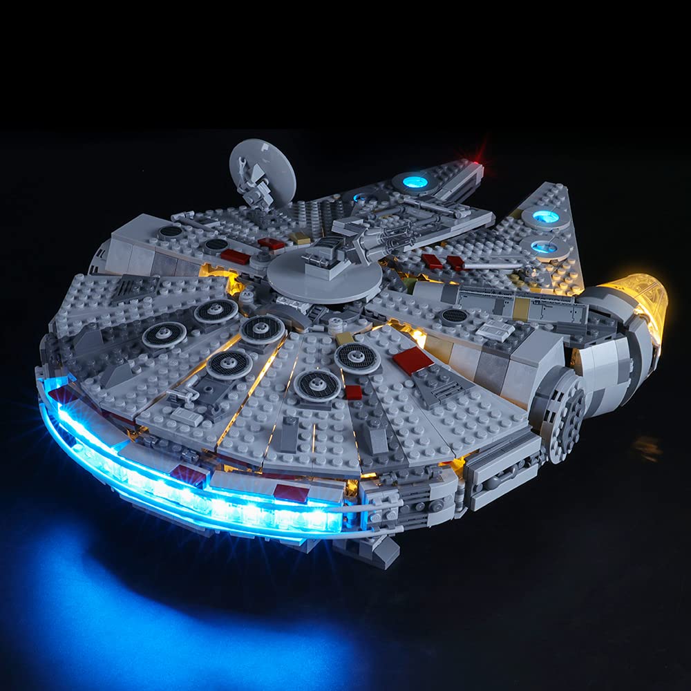 LEGO Star Wars 75375 Millennium Falcon İçin Kendin Yap LED Aydınlatma Kiti Klasik LED Işıklı Yapı Taşı Oyuncak Dekorasyonu Ayarlanabilir Aydınlatma Aksesuarları